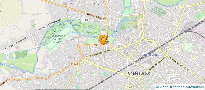localisation de l'entreprise MONSIEUR YOHANN DOREAU à CHATEAUROUX