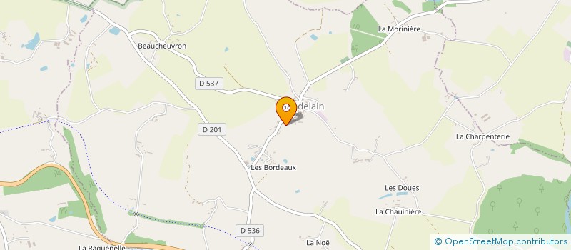localisation de l'entreprise MONSIEUR YOHANN DUDOUET à GANDELAIN