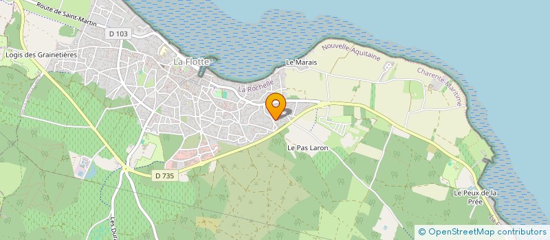 localisation de l'entreprise MONSIEUR YOHANN FAVREAU  LA FLOTTE