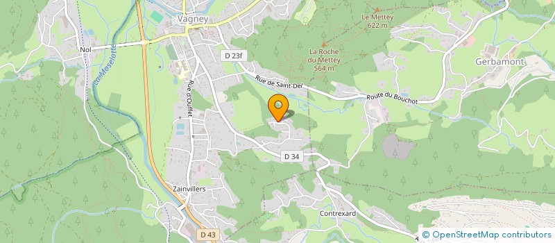 localisation de l'entreprise MONSIEUR YOHANN FLEUROT  VAGNEY