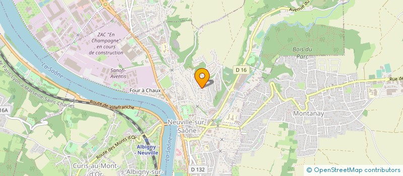 localisation de l'entreprise MONSIEUR YOHANN FODERA  NEUVILLE-SUR-SAONE