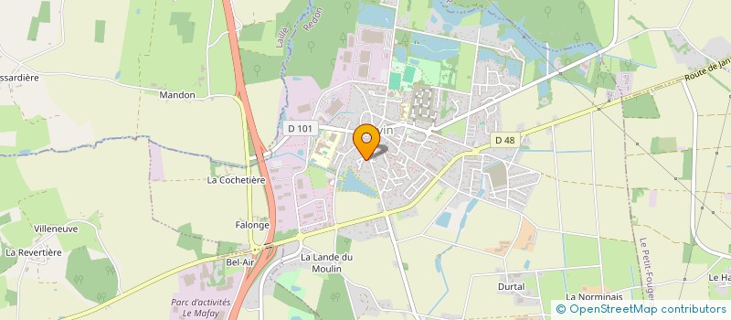 localisation de l'entreprise MONSIEUR YOHANN FORGET  CREVIN