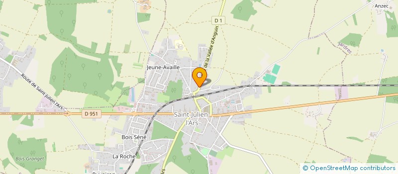 localisation de l'entreprise MONSIEUR YOHANN FOURY  SAINT-JULIEN-L'ARS