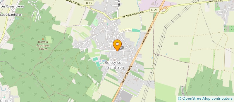 localisation de l'entreprise MONSIEUR YOHANN GAGNEAU  BOISSY-SOUS-SAINT-YON