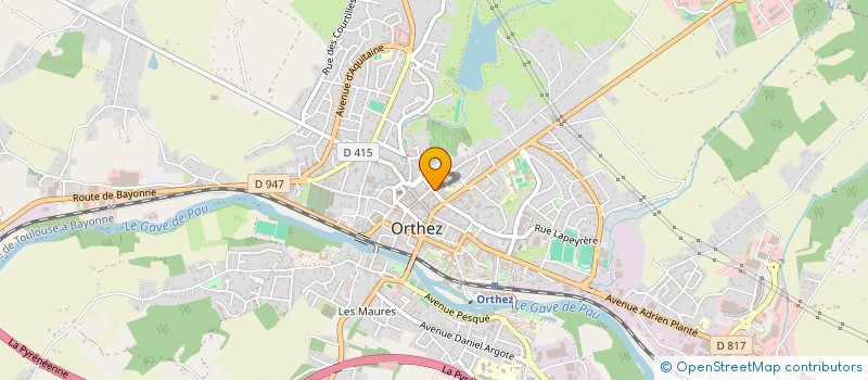 localisation de l'entreprise MONSIEUR YOHANN GAMMELIN  ORTHEZ