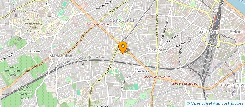 localisation de l'entreprise MONSIEUR YOHANN GARNIER  TALENCE