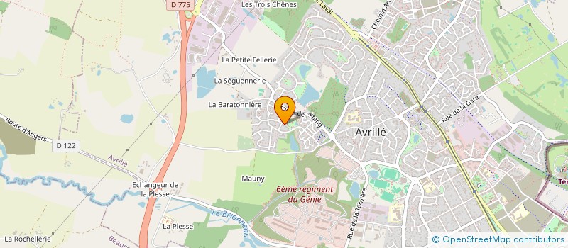 localisation de l'entreprise MONSIEUR YOHANN GASTE à AVRILLE