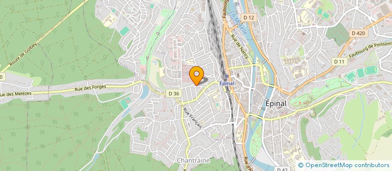 localisation de l'entreprise MONSIEUR YOHANN GIBERT  EPINAL