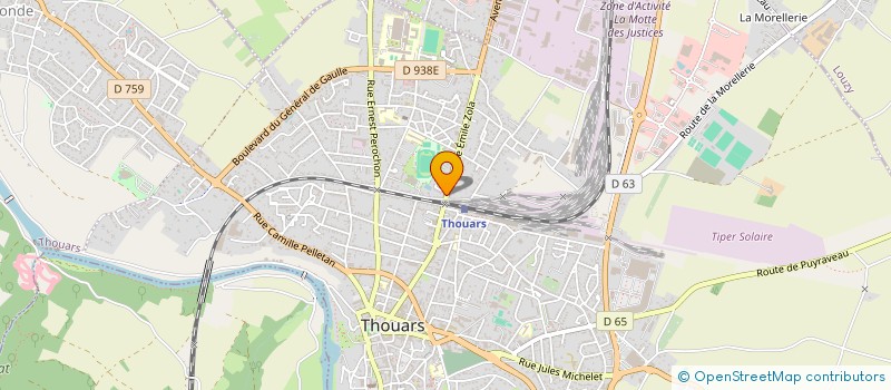 localisation de l'entreprise MONSIEUR YOHANN GIRAULT  THOUARS