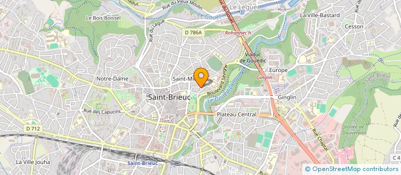 localisation de l'entreprise MONSIEUR YOHANN GLATRE à SAINT-BRIEUC