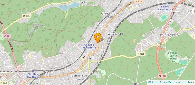 localisation de l'entreprise MONSIEUR YOHANN GOURBAULT  CHAVILLE