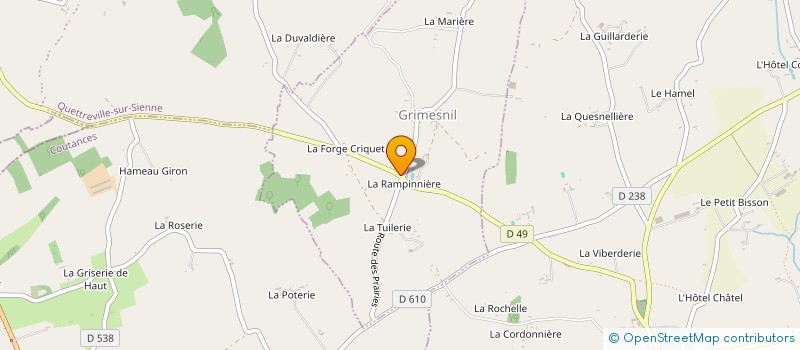 localisation de l'entreprise MONSIEUR YOHANN GUILLEMETTE  GAVRAY-SUR-SIENNE