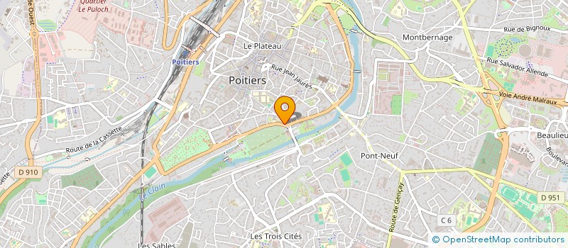 localisation de l'entreprise MONSIEUR YOHANN GUITTON  POITIERS