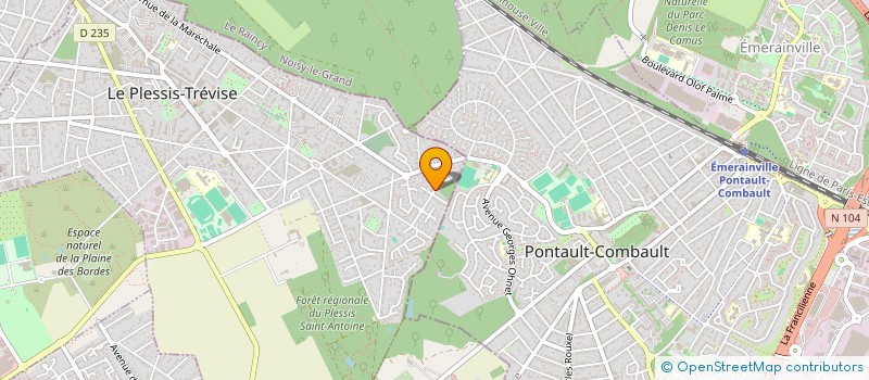 localisation de l'entreprise MONSIEUR YOHANN HUYSSCHAERT  LE PLESSIS-TREVISE