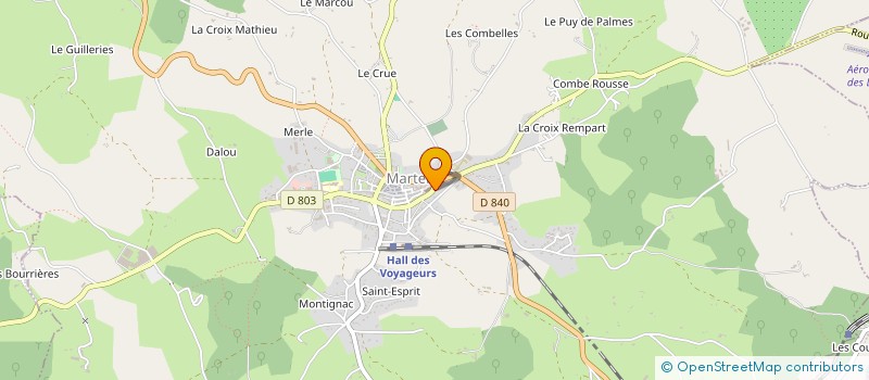 localisation de l'entreprise MONSIEUR YOHANN JOLIVET à MARTEL
