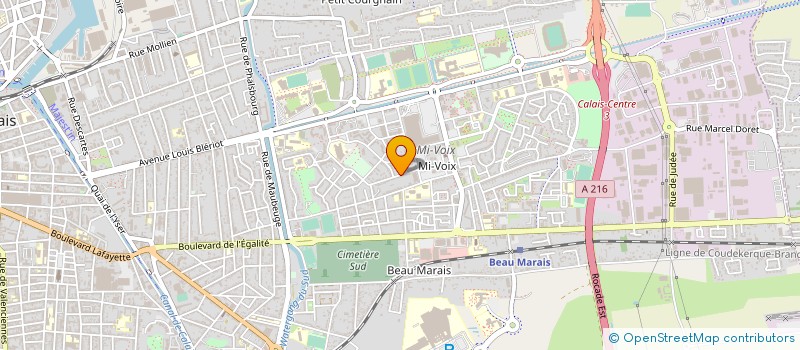 localisation de l'entreprise MONSIEUR YOHANN KONIGS  CALAIS