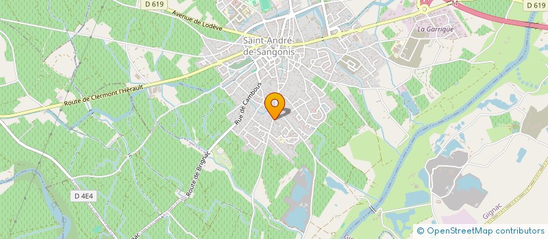 localisation de l'entreprise MONSIEUR YOHANN LACAUSSADE à SAINT-ANDRE-DE-SANGONIS