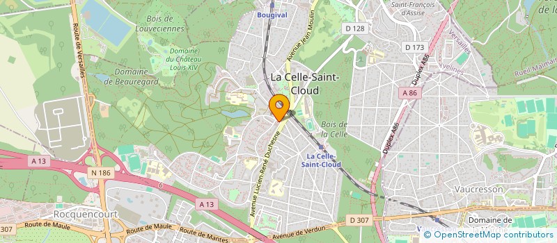 localisation de l'entreprise MONSIEUR YOHANN LAGNEAU  LA CELLE-SAINT-CLOUD