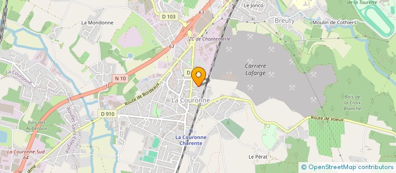 localisation de l'entreprise MONSIEUR YOHANN LASSORT à LA COURONNE
