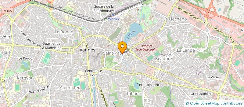 localisation de l'entreprise MONSIEUR YOHANN LE BESCONT à VANNES