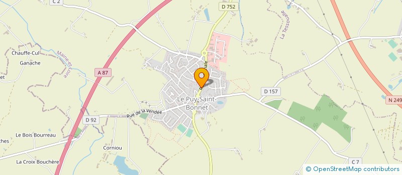 localisation de l'entreprise MONSIEUR YOHANN LE CALVE à CHOLET