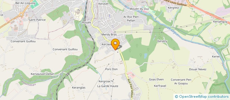 localisation de l'entreprise MONSIEUR YOHANN LE CALVEZ  PLOUBEZRE