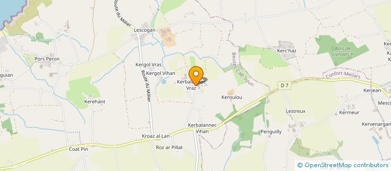 localisation de l'entreprise MONSIEUR YOHANN LE FRIEC  PLOUHINEC