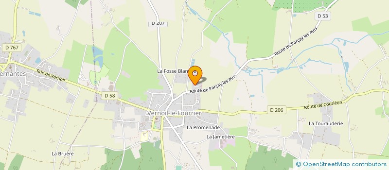 localisation de l'entreprise MONSIEUR YOHANN LEBASTARD  VERNOIL-LE-FOURRIER