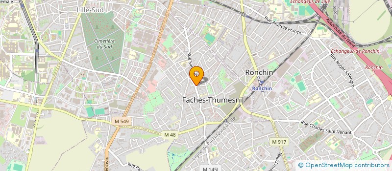 localisation de l'entreprise MONSIEUR YOHANN LENOBLE  HEM