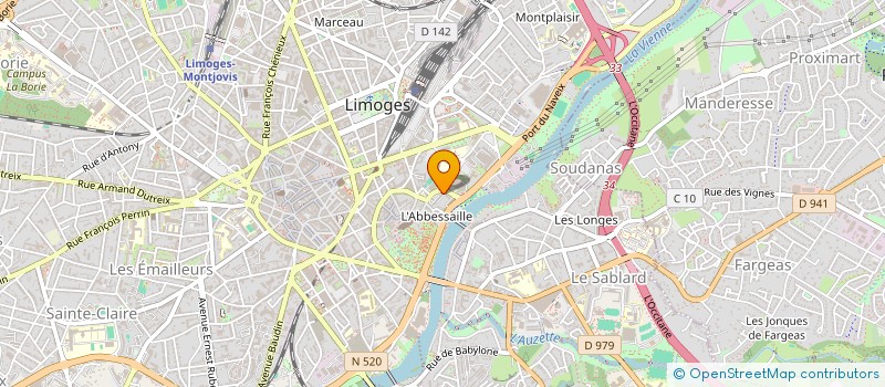 localisation de l'entreprise MONSIEUR YOHANN LEROUGE à LIMOGES