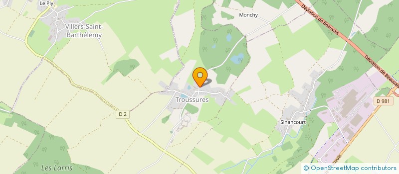 localisation de l'entreprise MONSIEUR YOHANN LIPINSKI  AUNEUIL