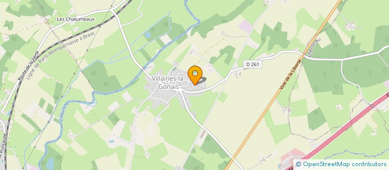 localisation de l'entreprise MONSIEUR YOHANN LOUVEAU  VILLAINES-LA-GONAIS