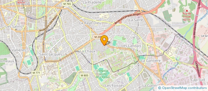 localisation de l'entreprise MONSIEUR YOHANN MAGNIN  CLERMONT-FERRAND