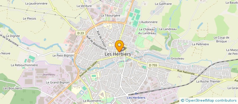 localisation de l'entreprise MONSIEUR YOHANN MALLET à LES HERBIERS