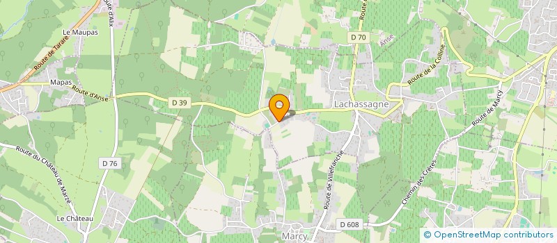 localisation de l'entreprise MONSIEUR YOHANN MARCON à LACHASSAGNE