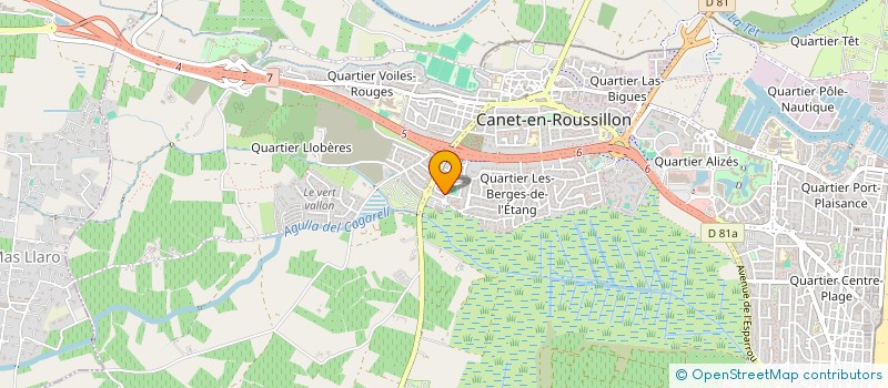 localisation de l'entreprise MONSIEUR YOHANN MARTIN à CANET-EN-ROUSSILLON