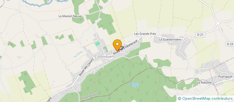localisation de l'entreprise MONSIEUR YOHANN MARTINIERE à COLOMBIERS
