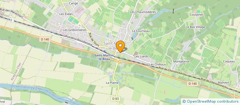 localisation de l'entreprise MONSIEUR YOHANN MASSOTEAU  SAINT-MARTIN-LE-BEAU