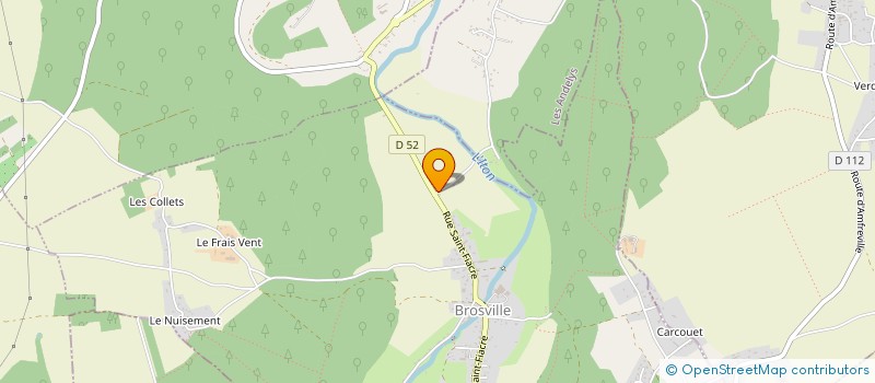localisation de l'entreprise MONSIEUR YOHANN MAZIRE  BROSVILLE