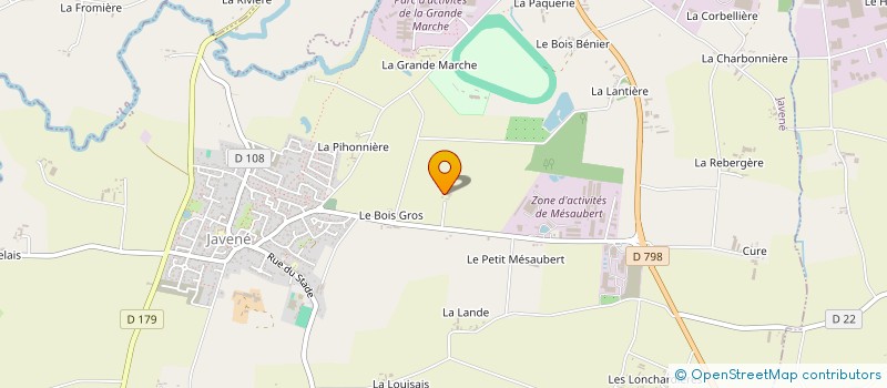 localisation de l'entreprise MONSIEUR YOHANN MENAGER  JAVENE