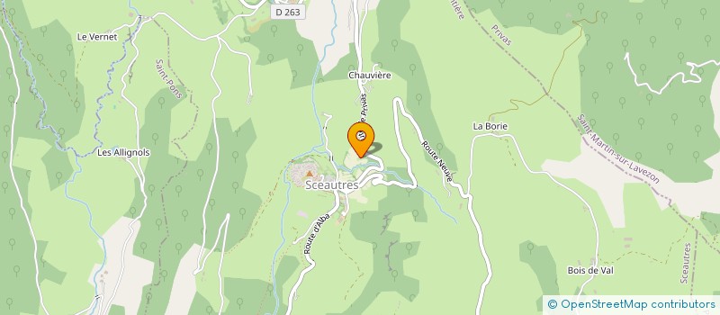 localisation de l'entreprise MONSIEUR YOHANN MERCOYROL  SCEAUTRES