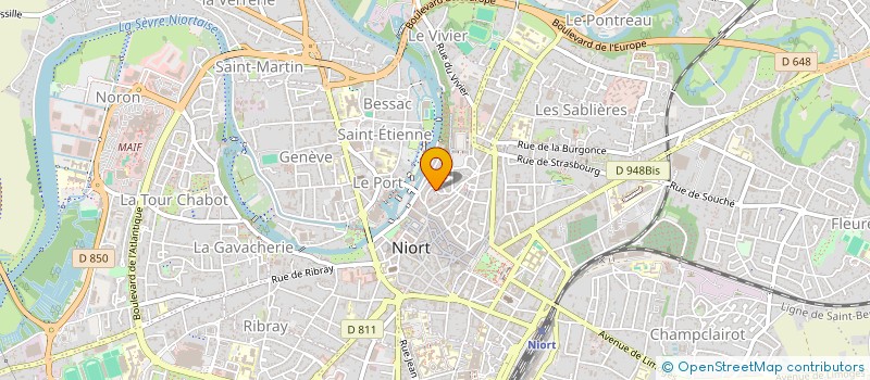 localisation de l'entreprise MONSIEUR YOHANN MICHAUD  NIORT