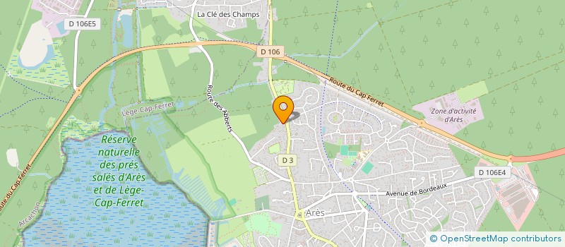 localisation de l'entreprise MONSIEUR YOHANN MIGUEZ  ARES