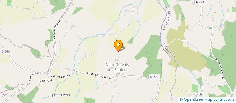 localisation de l'entreprise MONSIEUR YOHANN MOREAU à SAINT-GERVAIS-DES-SABLONS