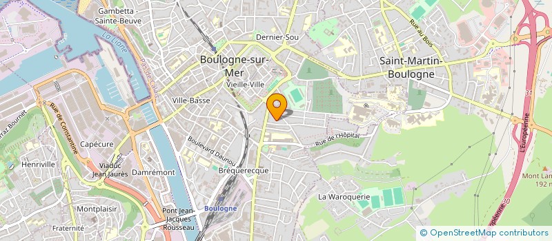 localisation de l'entreprise MONSIEUR YOHANN MOUNIEN  BOULOGNE-SUR-MER