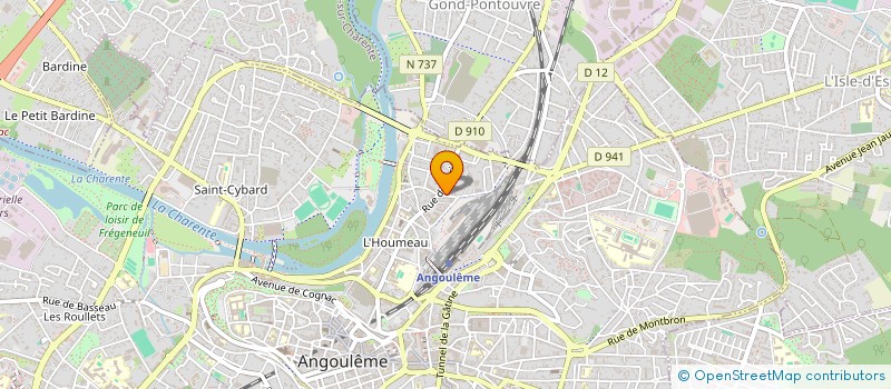 localisation de l'entreprise MONSIEUR YOHANN ORRE à ANGOULEME