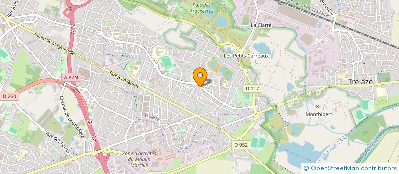 localisation de l'entreprise MONSIEUR YOHANN PELLEGRIN à TRELAZE