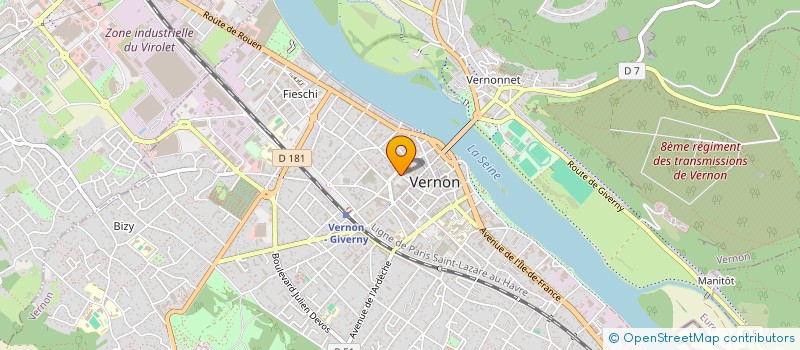 localisation de l'entreprise MONSIEUR YOHANN PORLIER  VERNON