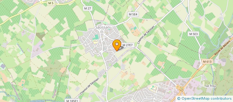 localisation de l'entreprise MONSIEUR YOHANN POTTIER  SAUSSAN