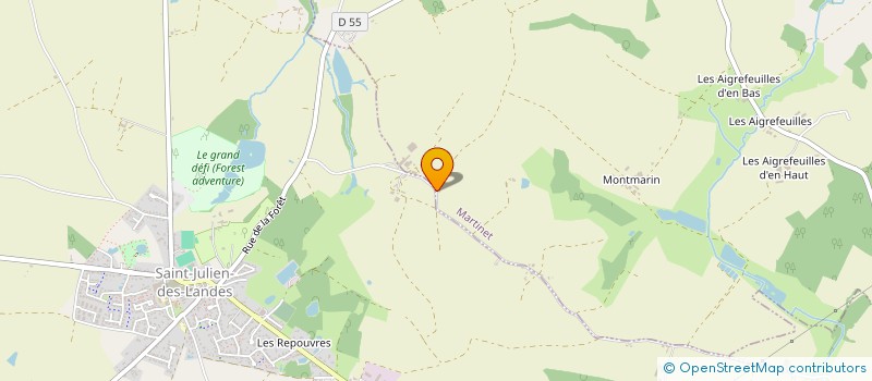 localisation de l'entreprise MONSIEUR YOHANN POUCHELON  MARTINET